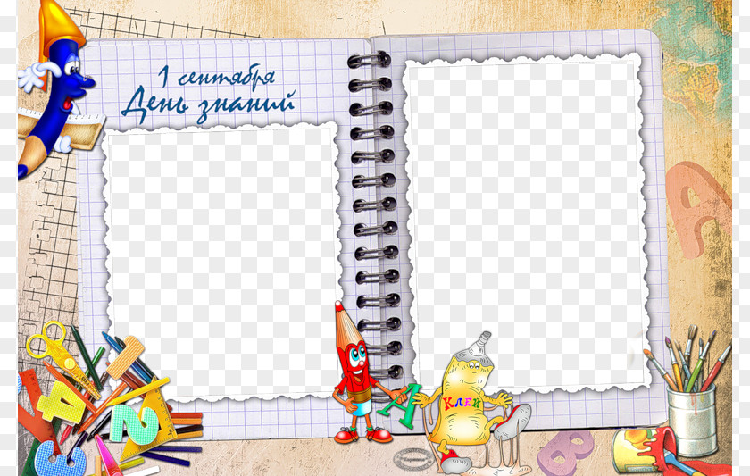 Creative Notebook Picture Frame School Photography PNG