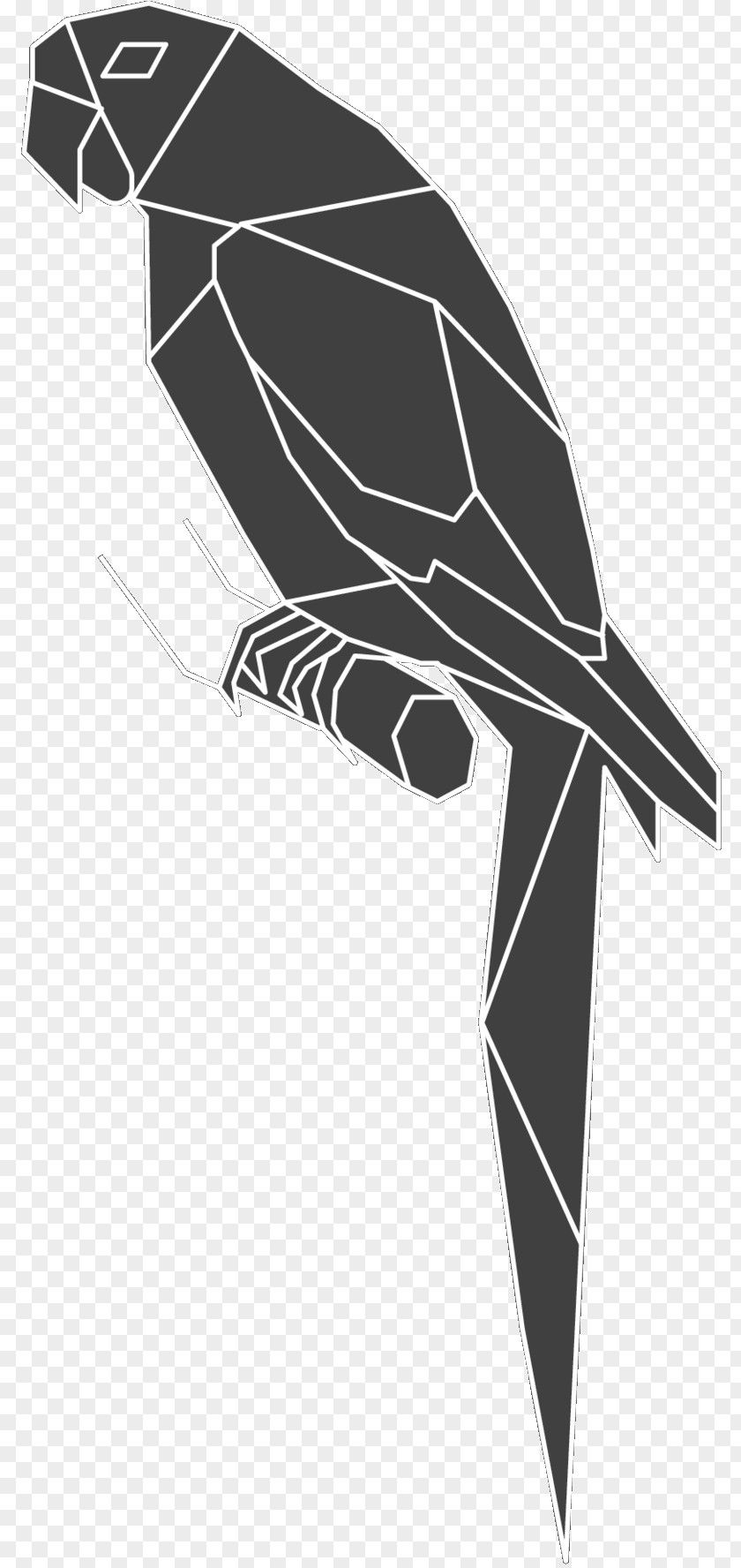 M Beak Illustration Bird Product Design Black & White PNG