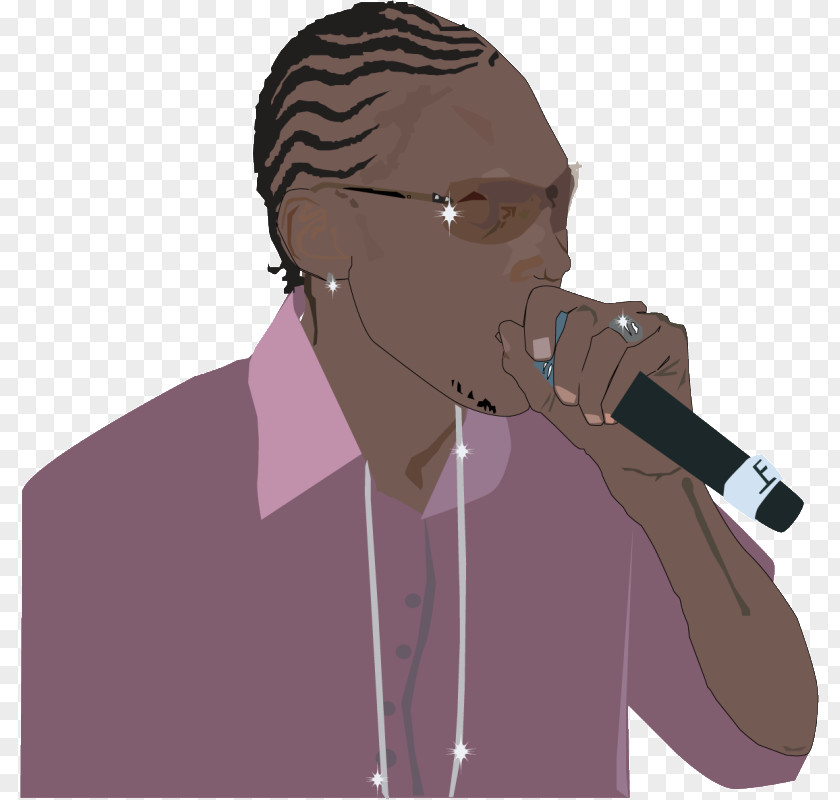 Vybz Kartel Microphone Nose Forehead PNG