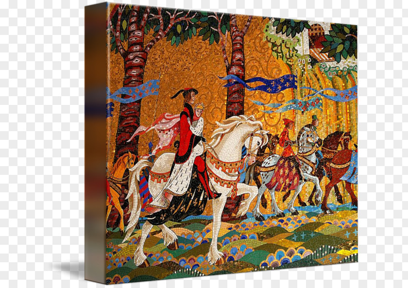 Cinderella Castle Tapestry Mosaic Imagekind Art Amusement Park PNG
