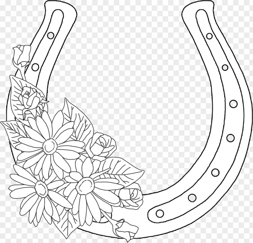 Horseshoe Line Art Drawing White /m/02csf Pattern PNG