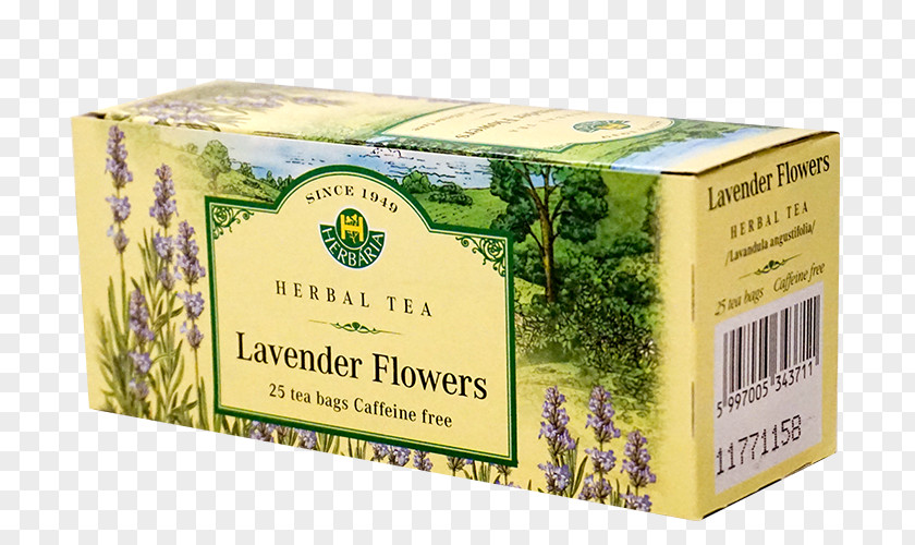 Lavender Tea Flowering Herbal Bag PNG
