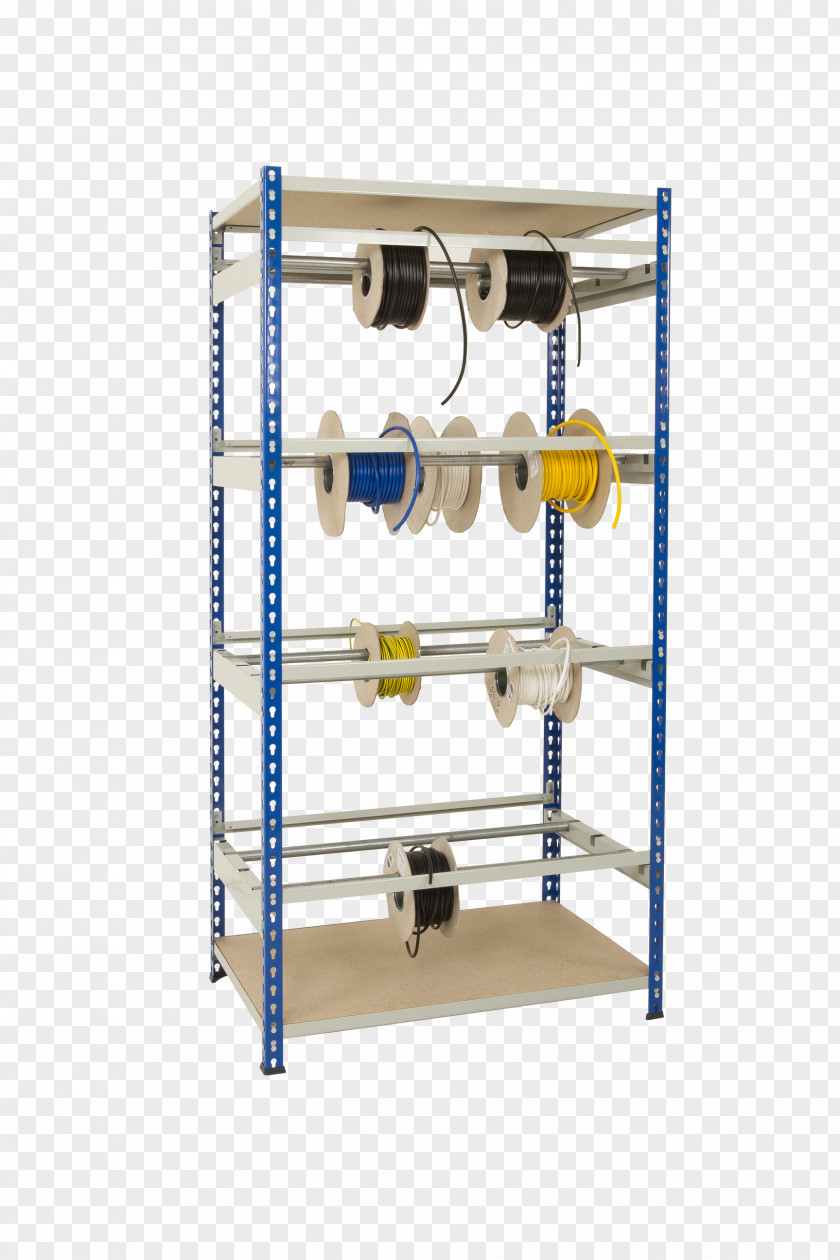 Store Shelf Cable Reel Electrical Pallet Racking PNG