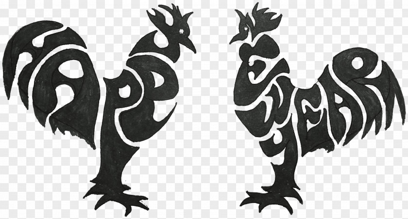 Year Of The Rooster Chicken Legendary Creature Visual Arts PNG