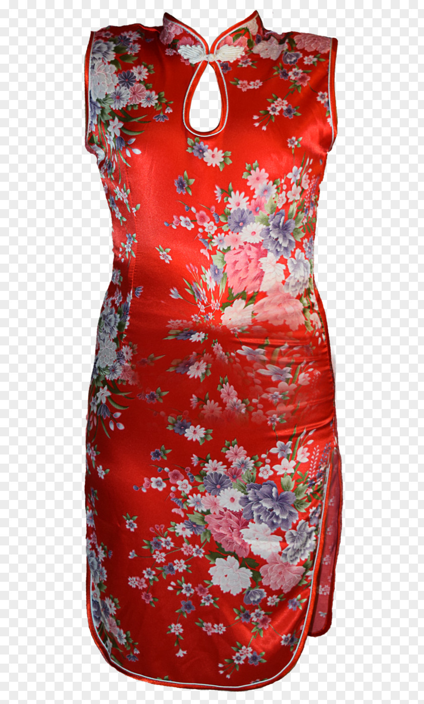 Chinese Painting Cocktail Dress Cheongsam Clothing PNG