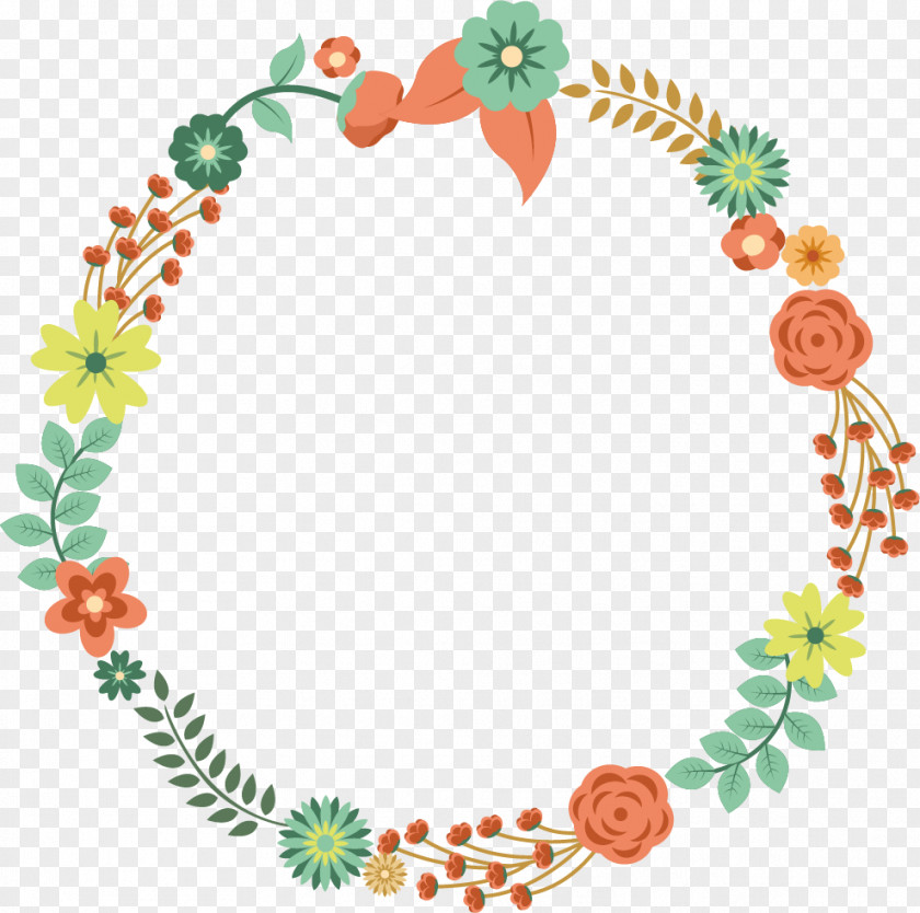 Floral Wreath Flower Vector Graphics Image Clip Art PNG