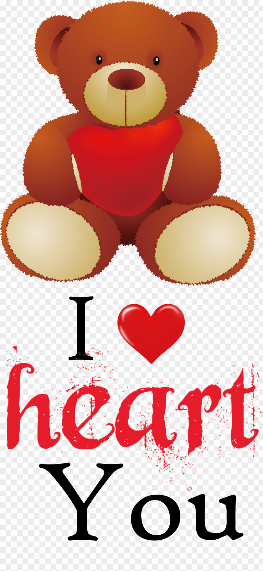 I Heart You Valentines Day Love PNG