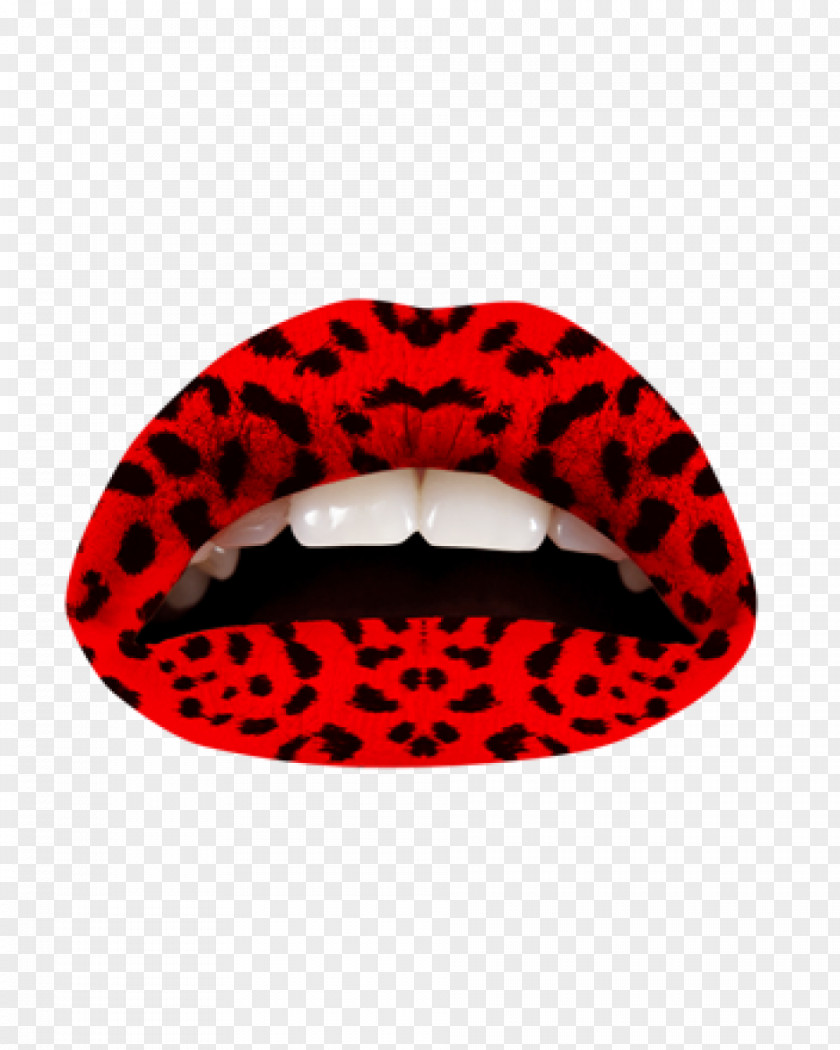 Leopard Violent Lips Lipstick Tattoo PNG
