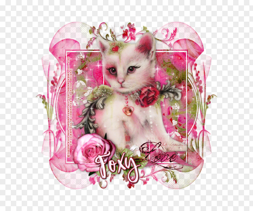 Valentine's Day Pink M Character Mask PaintShop Pro PNG