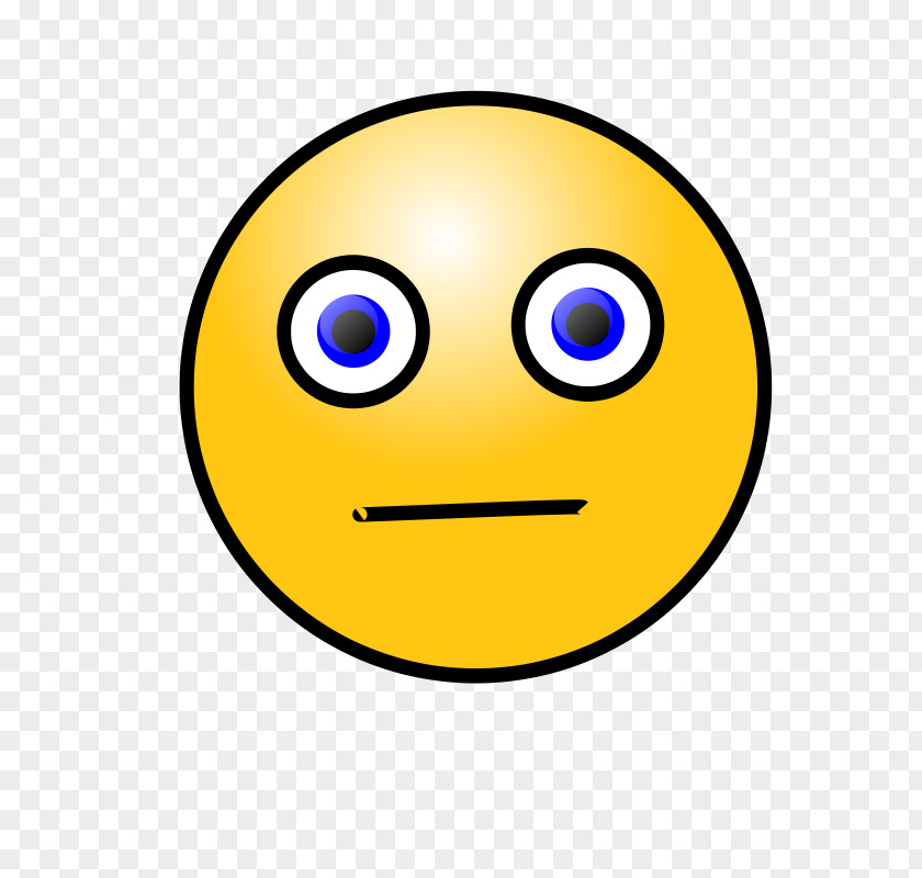 Worried Smiley Inkscape Clip Art PNG