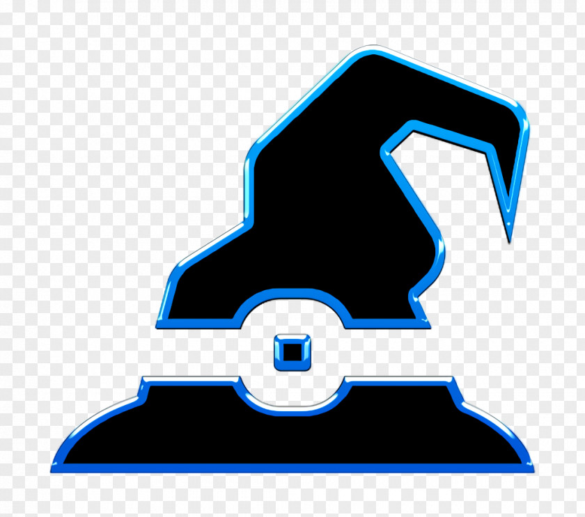 Symbol Electric Blue Cap Icon Hat Witch PNG