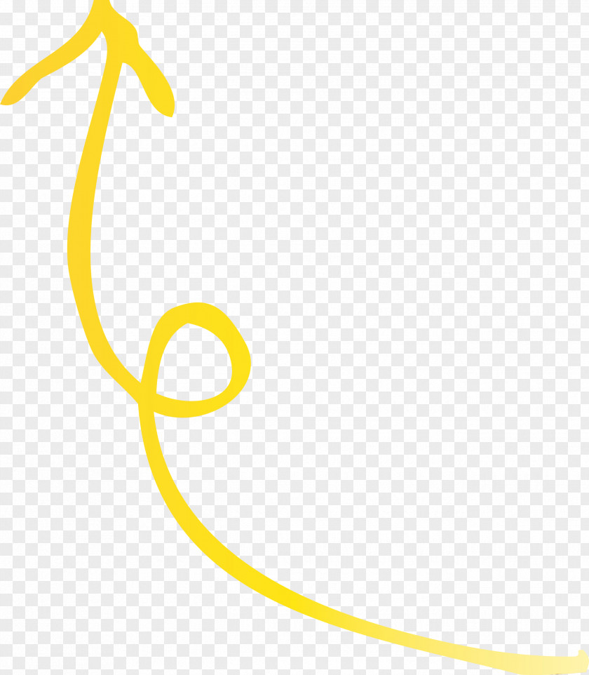 Yellow Line Font Smile PNG