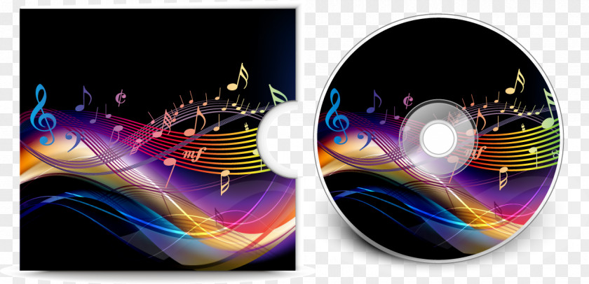 Design Compact Disc Template Optical Packaging Cover Art Album PNG