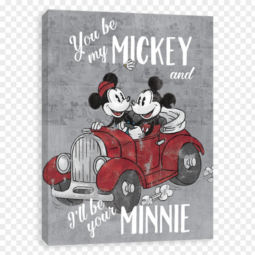Mickey Mouse Minnie Canvas Gallery Wrap PNG