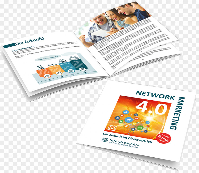 Network Marketing Advertising Brand Brochure PNG