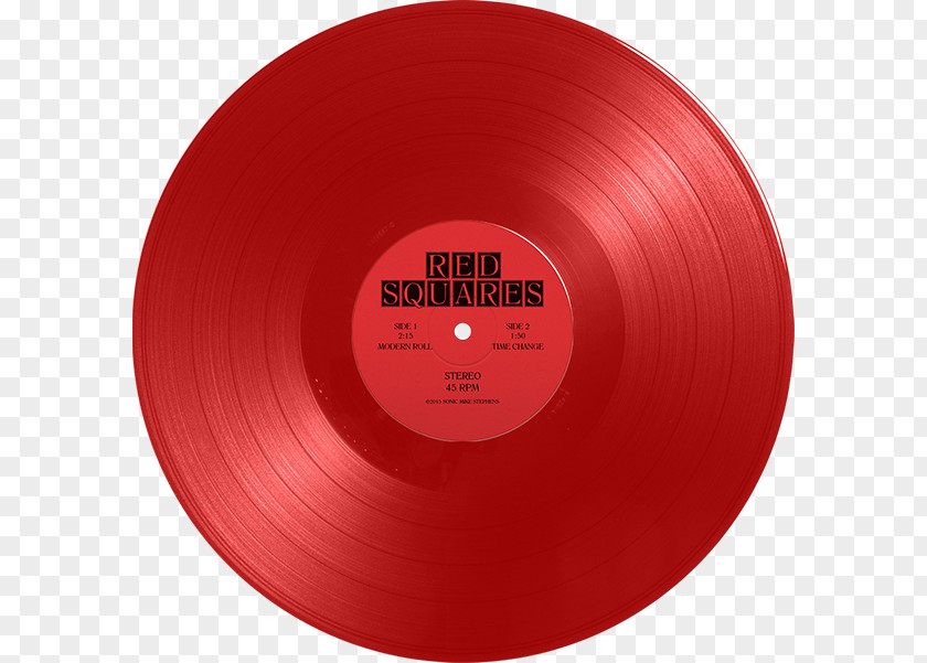 Childrens Growth Record Red Squares Phonograph The Modern Roll PNG
