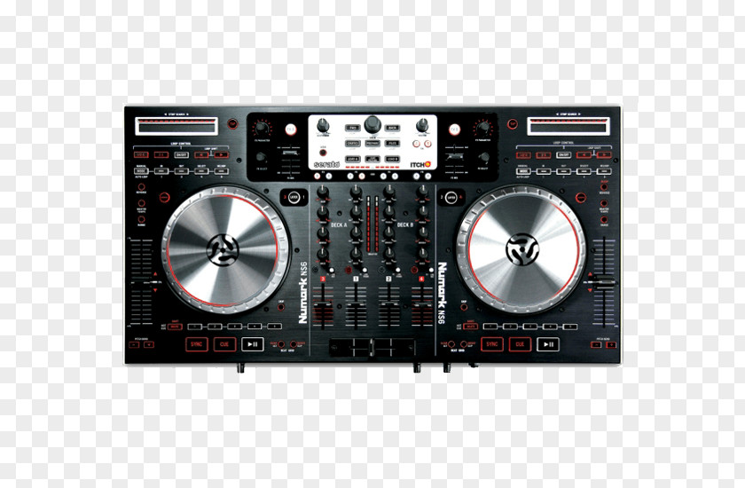 Dj Turntables DJ Controller Numark NS6 Industries Disc Jockey Serato Audio Research PNG