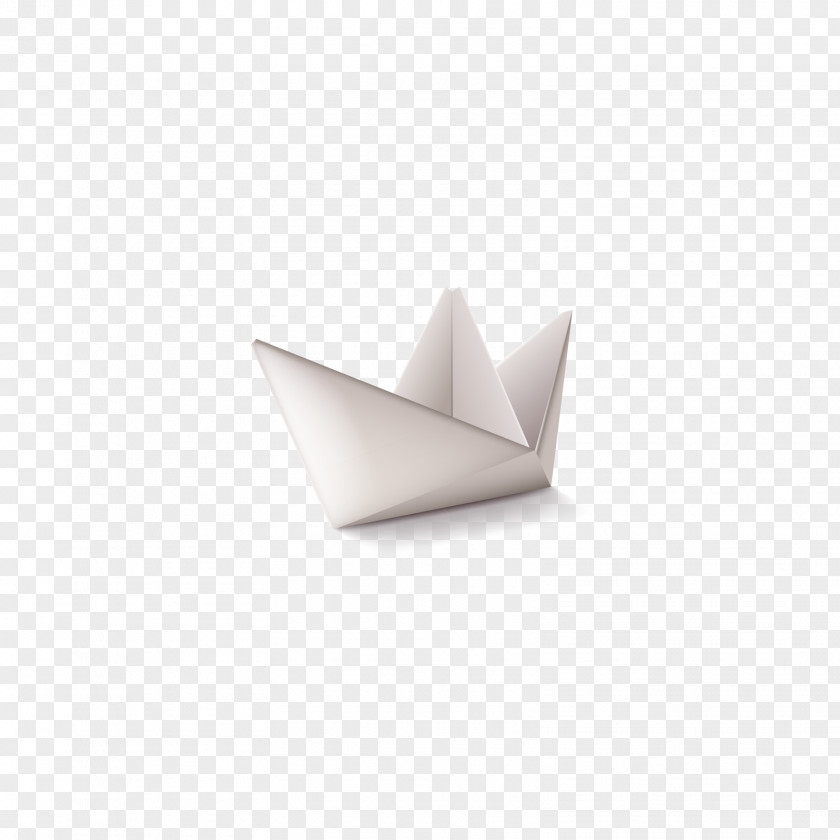 Gray Origami Boat Paper Pattern PNG