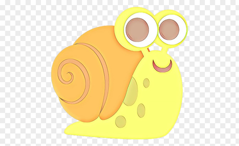 Snails And Slugs Material Yellow Background PNG