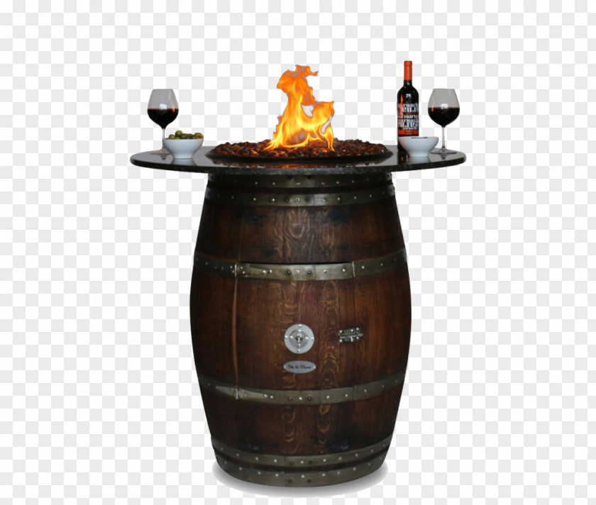 Table Fire Pit Wine Garden Furniture Glass PNG