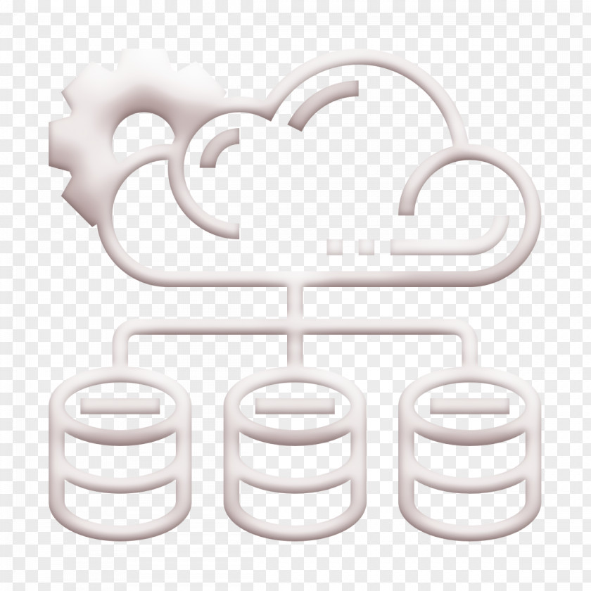 Cloud Service Icon Backup Database PNG