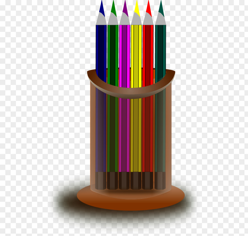 CRAYONS Colored Pencil Drawing Clip Art PNG