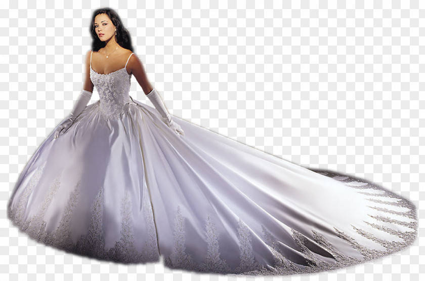 Dress Wedding Bride Woman Fashion PNG