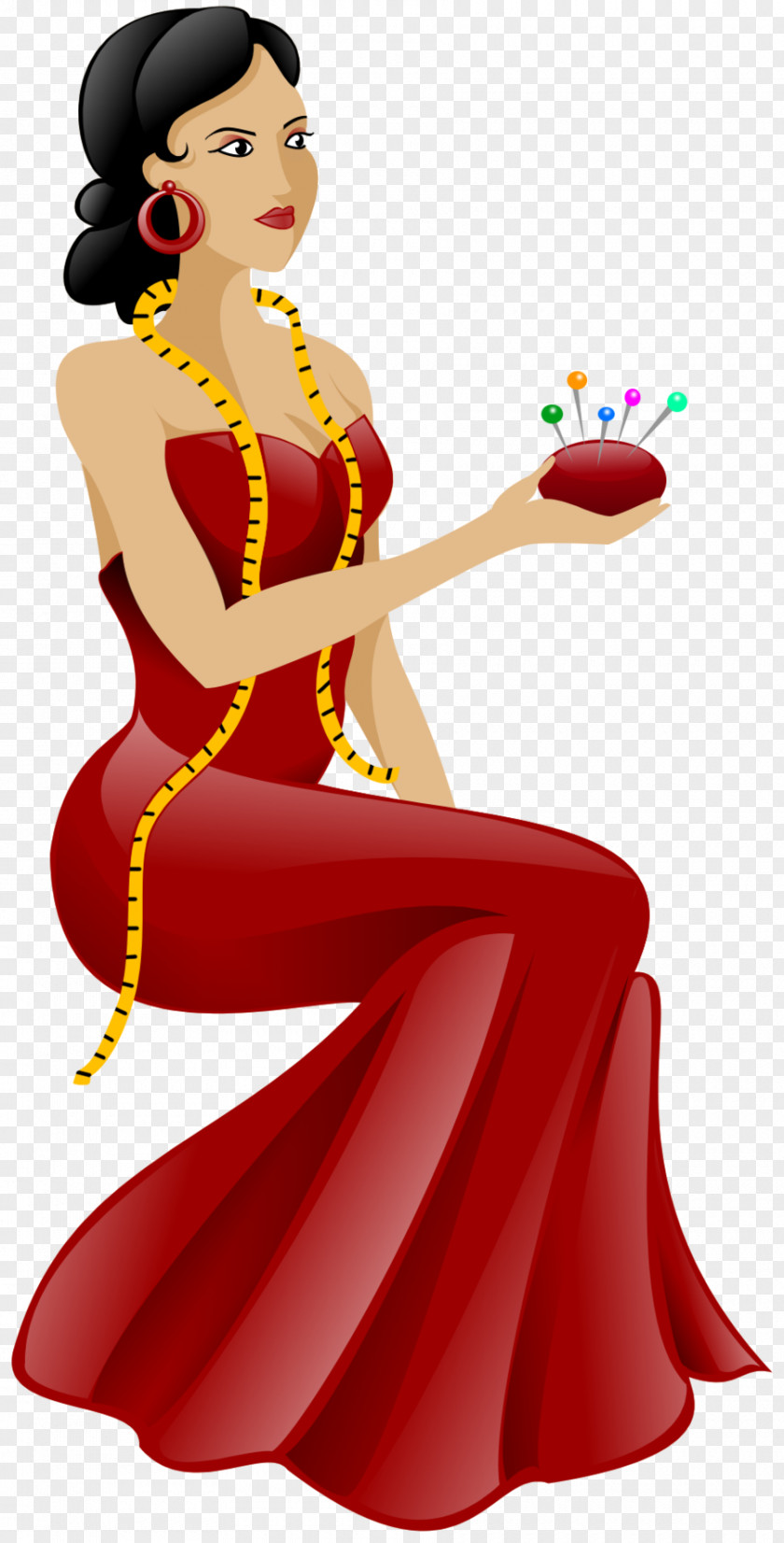 Dressmaker Woman Clip Art PNG