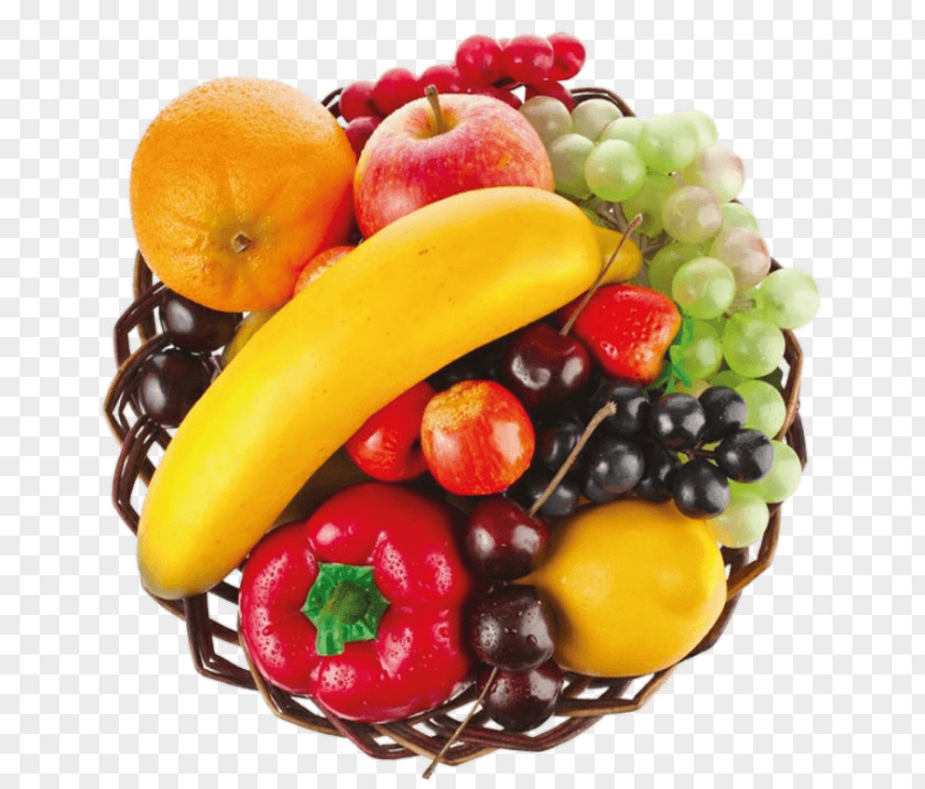 Fruit Basket Food Wicker PNG