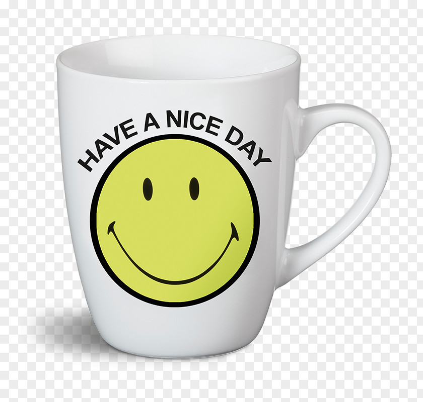 Have A Nice Day Smiley T-shirt Kop Coffee Cup PNG