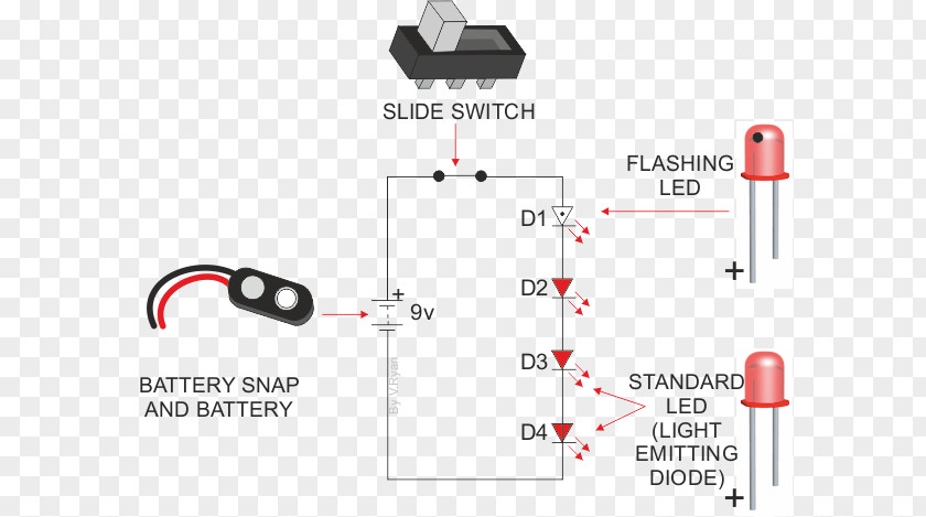 Light Light-emitting Diode LED Circuit Diagram Wiring PNG