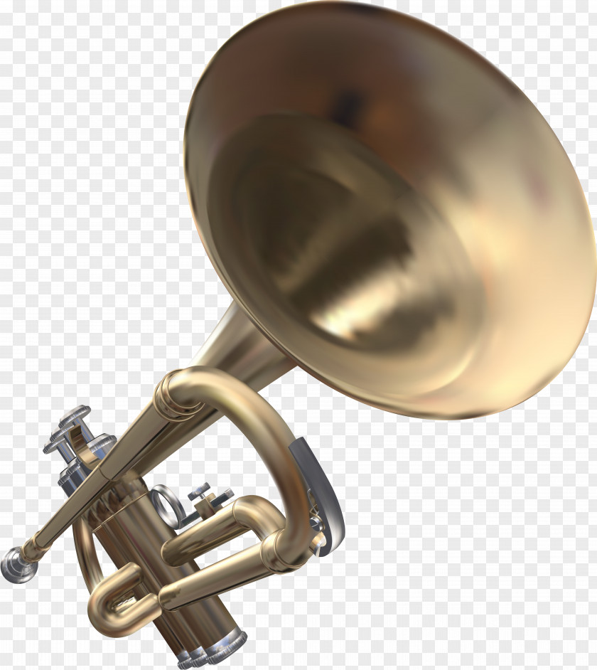 Vector Speaker Trumpet Cornet Mellophone Saxhorn Tenor Horn PNG