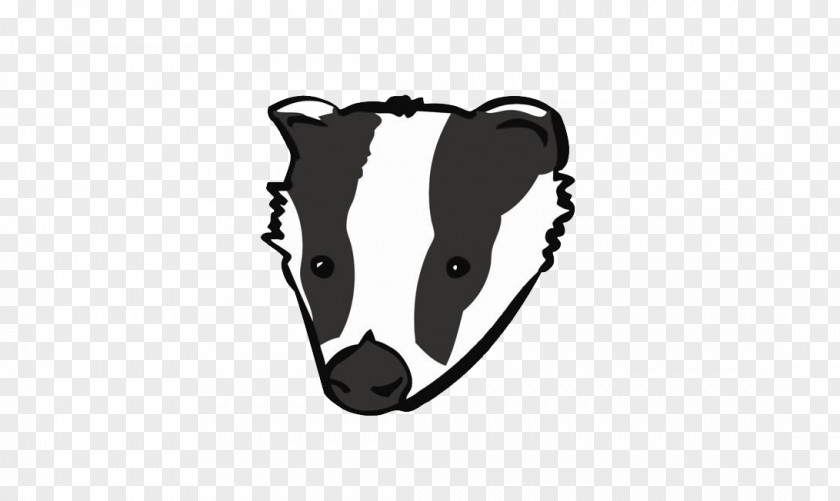 Badger PNG Badger, white and black animal head clipart PNG