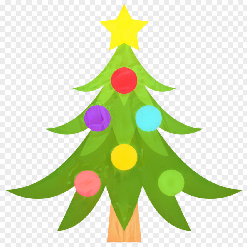 Evergreen Conifer Christmas And New Year Background PNG