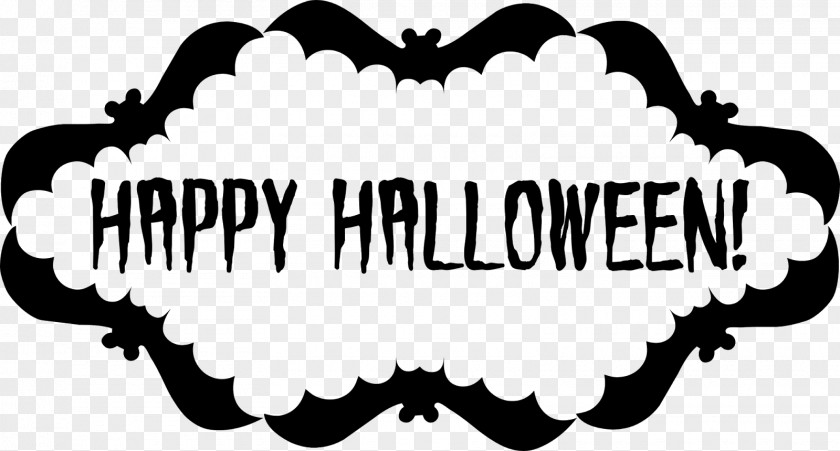 Halloween Black & White Festival Jack-o'-lantern Clip Art PNG