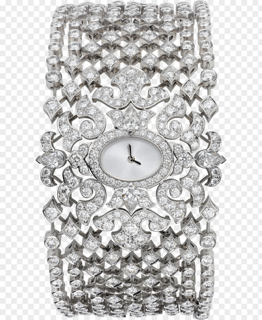 Jewellery Model Cartier Watch Diamond Clock PNG