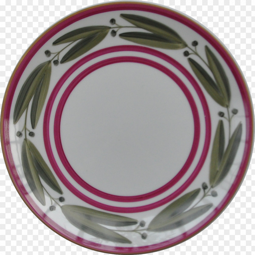 Plate Porcelain Maroon Tableware PNG