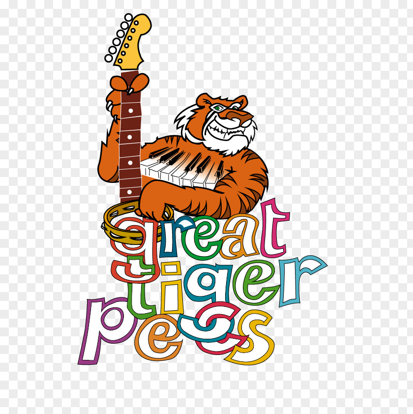 Tiger Graphic Design Cartoon Clip Art PNG