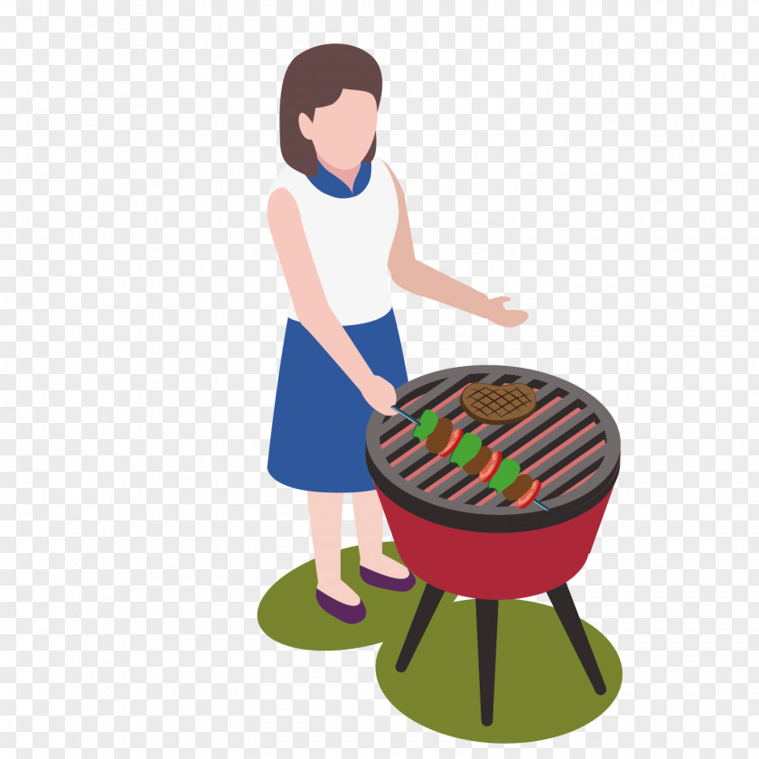 Vector Pattern Material Suburban Barbecue Picnic Illustration PNG