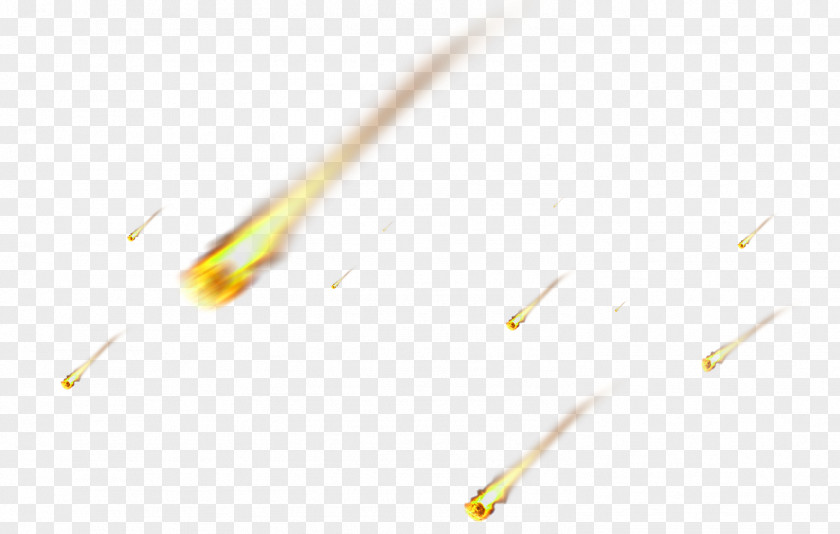 Yellow Meteor Shower Floating Material Angle Pattern PNG