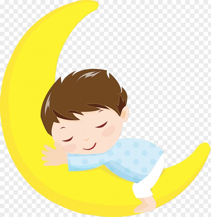 Cartoon Yellow Nose Child Forehead PNG