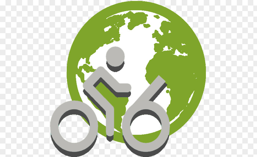 Cyclist Logo Globe Clip Art PNG