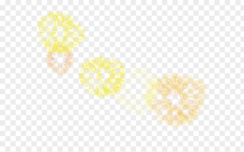 Fireworks Yellow Petal Pattern PNG