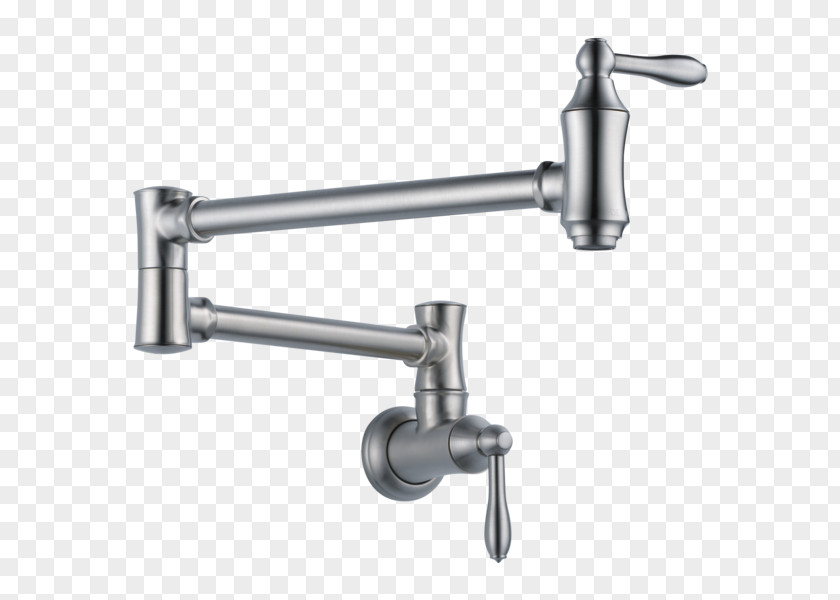Traditional Wall Tap Kitchen Stainless Steel Lowe's Sink PNG