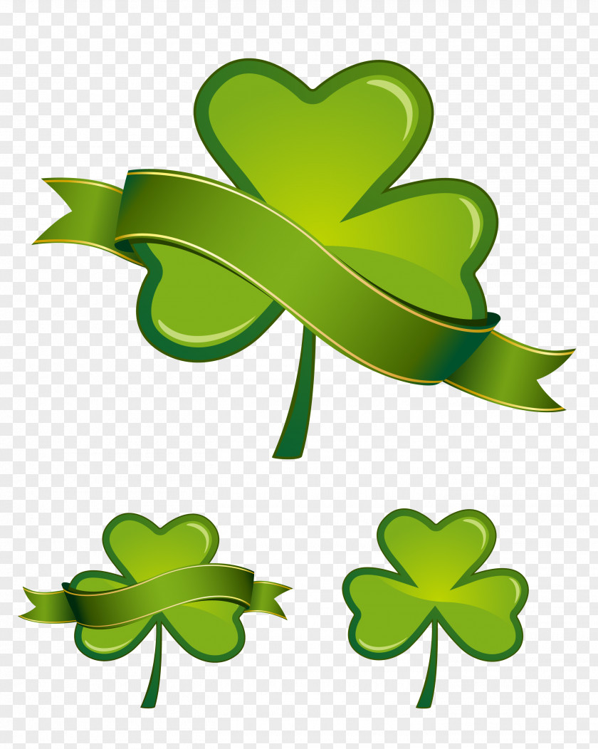 Vector Clover Saint Patricks Day Shamrock Four-leaf Clip Art PNG