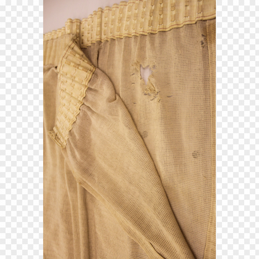 Square Stool Curtain Khaki Pocket M PNG