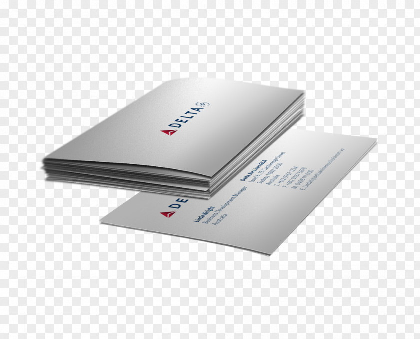 Corporate Business Card Graphic Design Mockup PNG