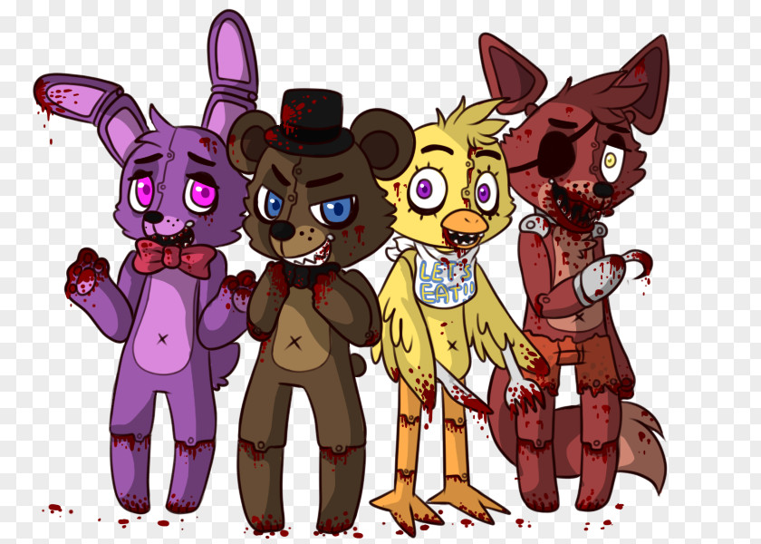 Five Nights At Freddy's 2 Animatronics Game T-shirt PNG