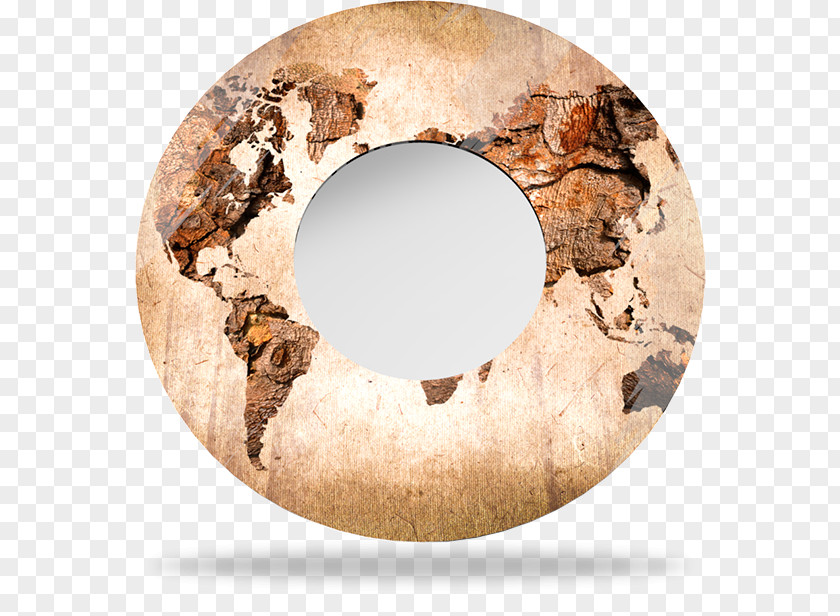Globe World Map Painting PNG