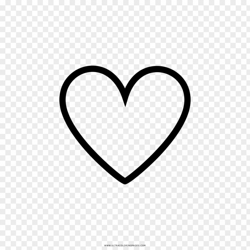Heart Drawing Coloring Book PNG